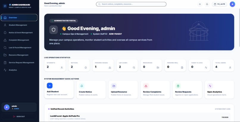 Smart Campus Service Hub – screenshot 5