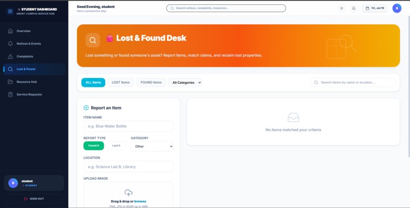 Smart Campus Service Hub – screenshot 6