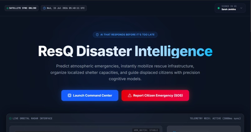 ResQ – Disaster Response Intelligence Platform – screenshot 7