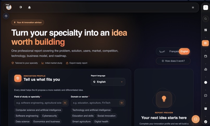 Hadinatech AI — From Idea to Strategy – screenshot 2