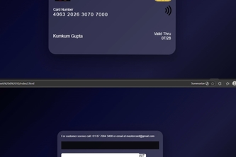 Interactive Master Card Flip UI