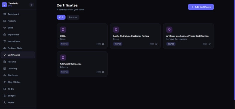 DevFolio Pro – screenshot 3