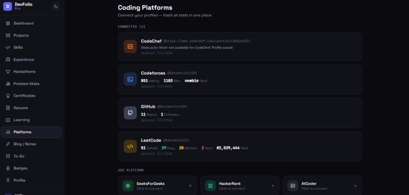 DevFolio Pro – screenshot 4