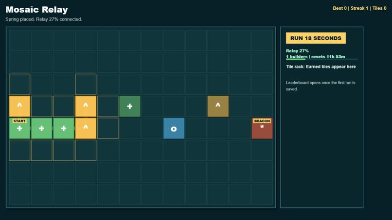 Mosaic Relay – screenshot 1