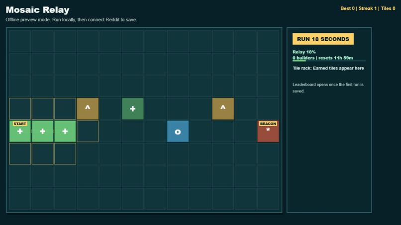 Mosaic Relay – screenshot 2