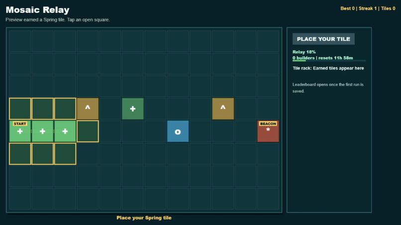 Mosaic Relay – screenshot 3
