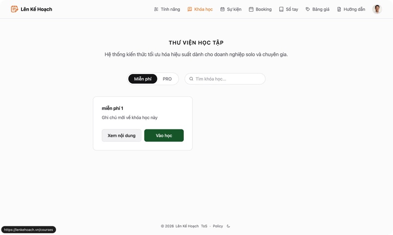 LenKeHoach.Vn – screenshot 1