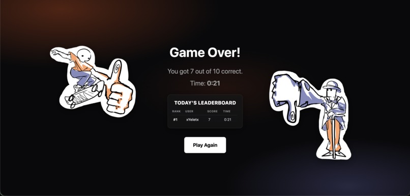 Upvotedle-game – screenshot 5