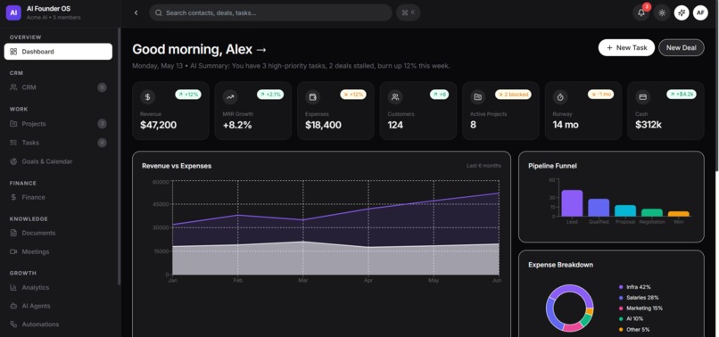 AI Founder OS – screenshot 2