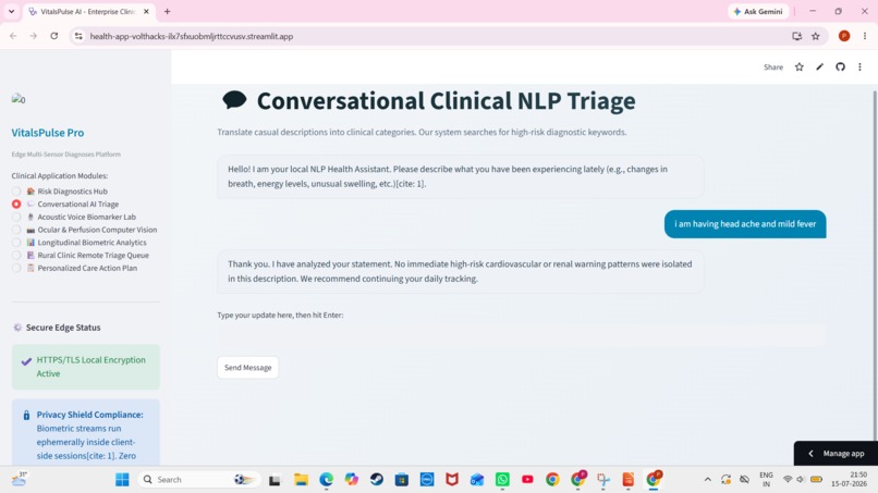 VitalsPulse AI – screenshot 2