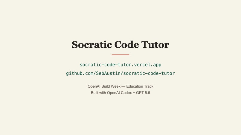 Socratic Code Tutor – screenshot 4