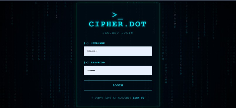 CIPHER.DOT – screenshot 1