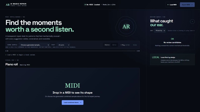 AI Music Repair Studio – screenshot 1