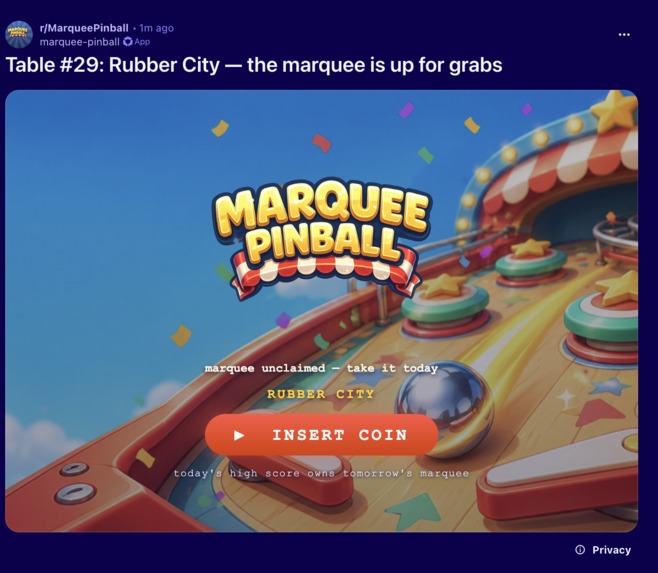 Marquee Pinball – screenshot 1