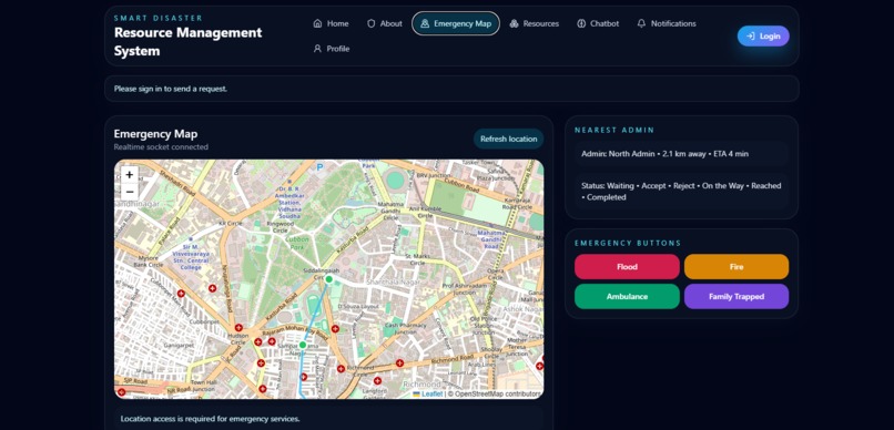 Smart Disaster Resource Management System – screenshot 4