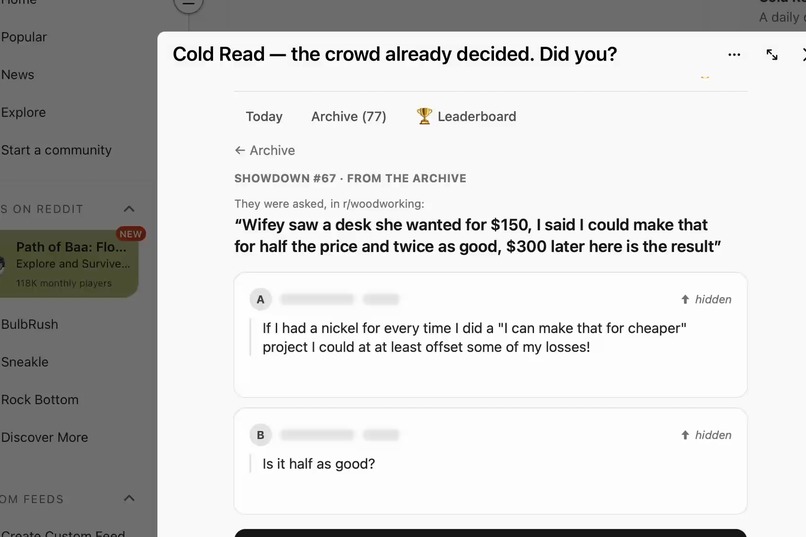 Cold Read – screenshot 1