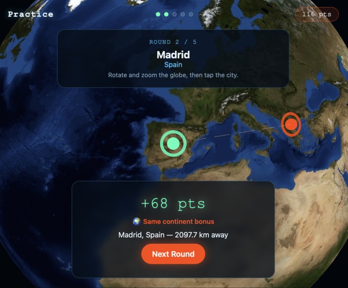 CityFinder - Daily Geography Challenge! – screenshot 2