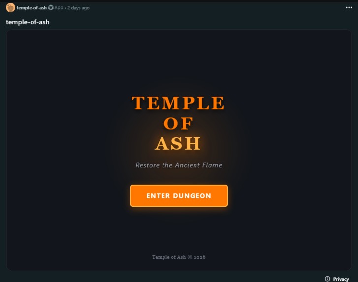 Temple of Ash – screenshot 2