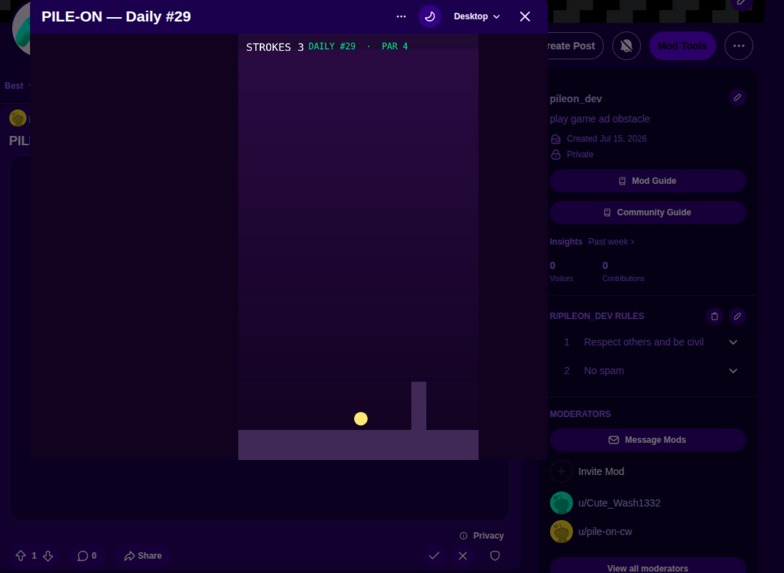 PILE-ON – screenshot 1