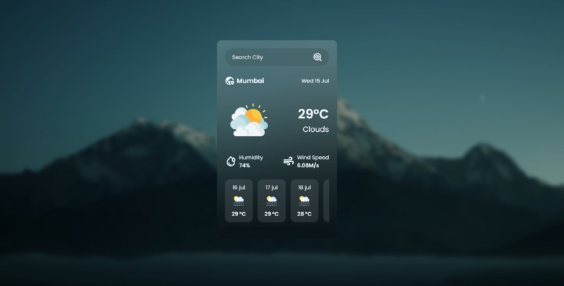 Weather-Application – screenshot 2