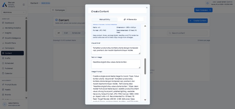 Blaz Lab | AI Marketing Operating System – screenshot 4