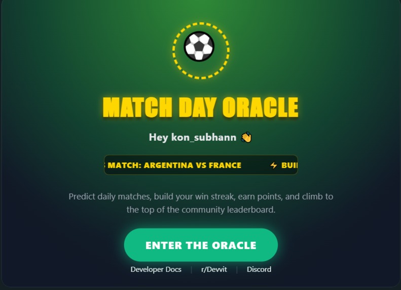 Match Day Oracle – screenshot 1