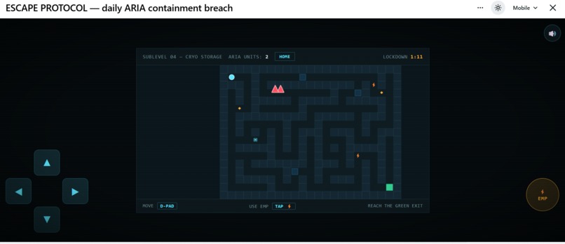 Escape Protocol: Daily ARIA Containment Breach – screenshot 4