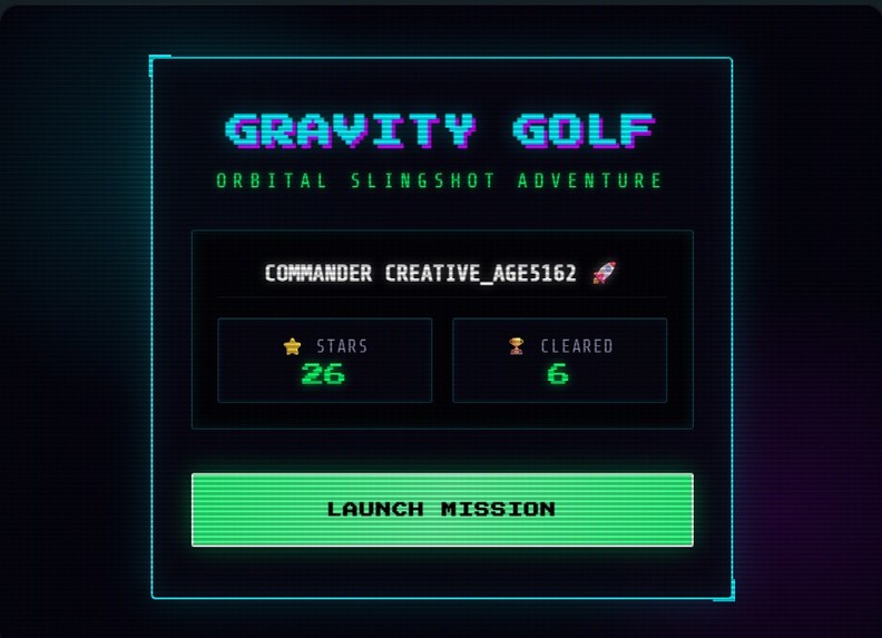 Gravity Golf – screenshot 1