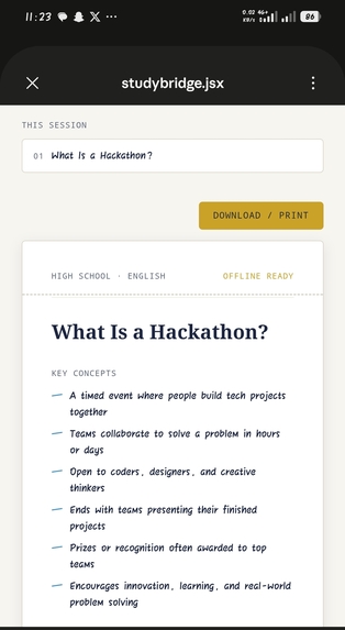Study_Bridge  – screenshot 1