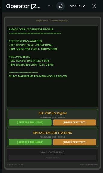 Mainframe Operator – screenshot 2