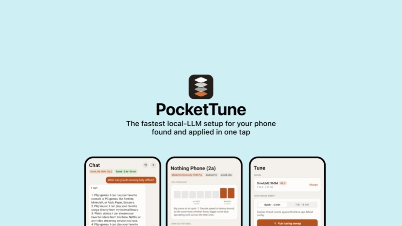 PocketTune – screenshot 1