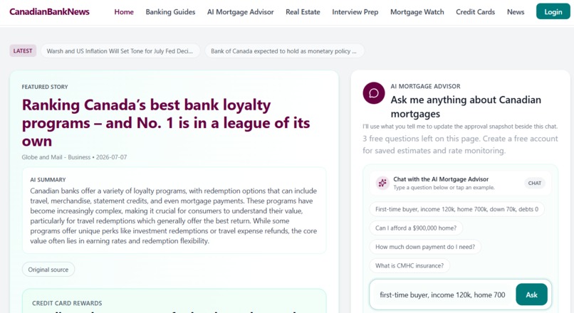CanadianBankNews AI – screenshot 6