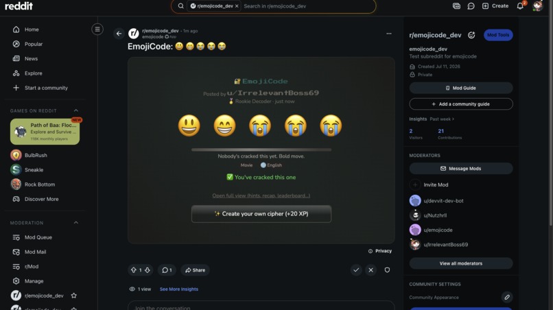 Emojicode – screenshot 2