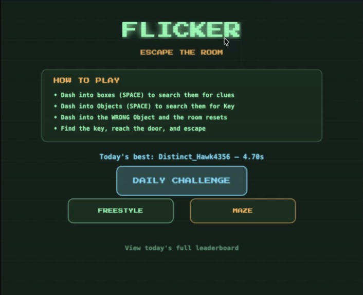 Flicker — Escape the Room – screenshot 1