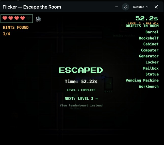 Flicker — Escape the Room – screenshot 4