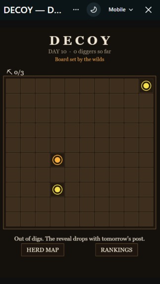 DECOY — 1 treasure, 3 lies, 3 digs – screenshot 2