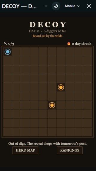 DECOY — 1 treasure, 3 lies, 3 digs – screenshot 1