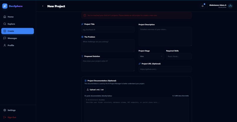 DevSphere – screenshot 3