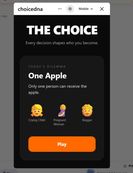 ChoiceDNA – screenshot 1