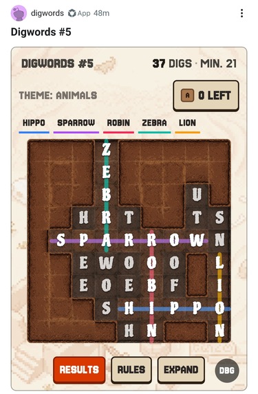 DigWords – screenshot 5