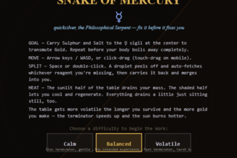 Quicksilver: A Mercury Alchemy Game