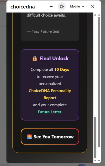 ChoiceDNA – screenshot 4