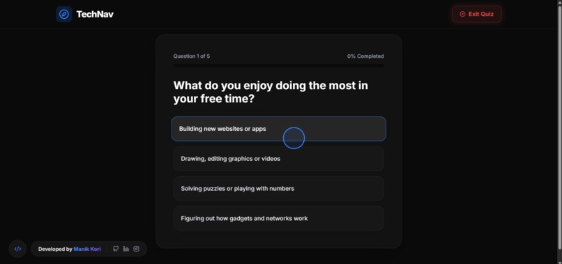 TechNav: AI Powered Career Navigation  – screenshot 2