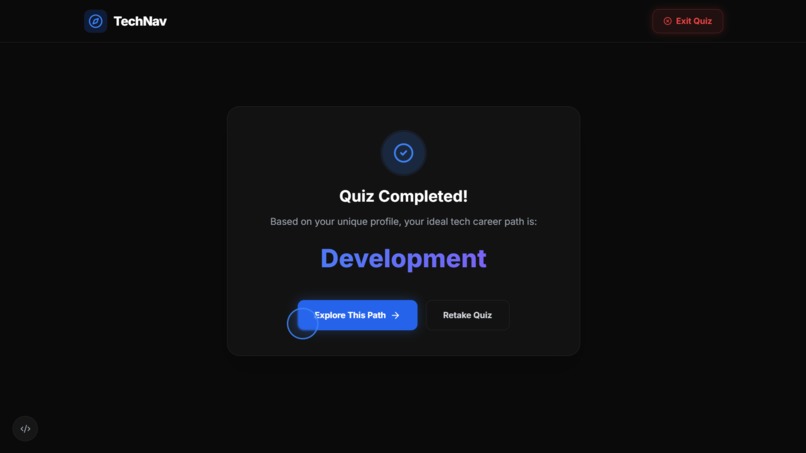 TechNav: AI Powered Career Navigation  – screenshot 3
