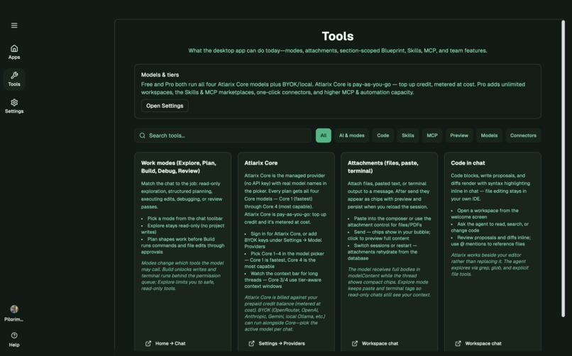 Atlarix — The Open-Weight Frontier Harness – screenshot 10