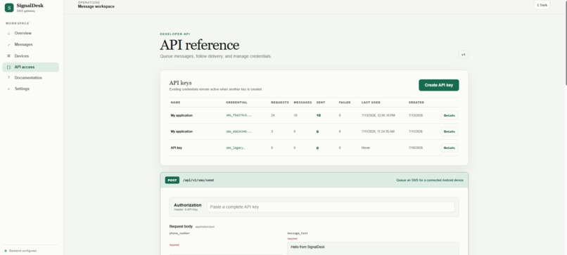SignalDesk – screenshot 2