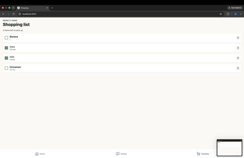 Pantry Pilot – screenshot 1