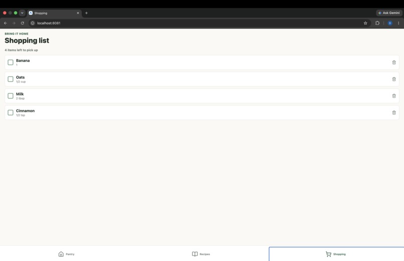 Pantry Pilot – screenshot 2
