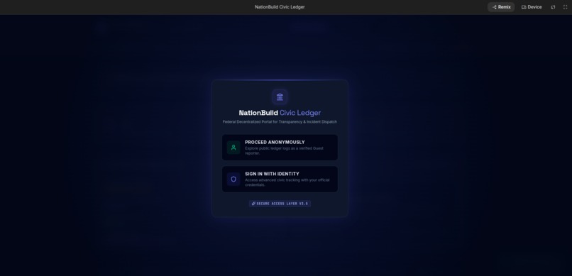 NationBuild Civic Ledger – screenshot 7