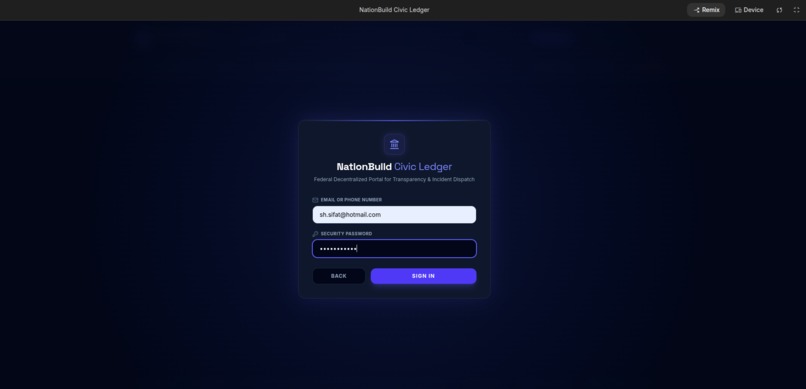 NationBuild Civic Ledger – screenshot 8